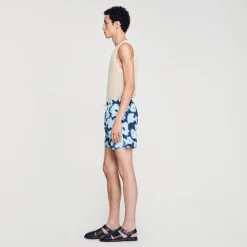 Homme SANDRO Maillot De Bain Imprimé Fleurs