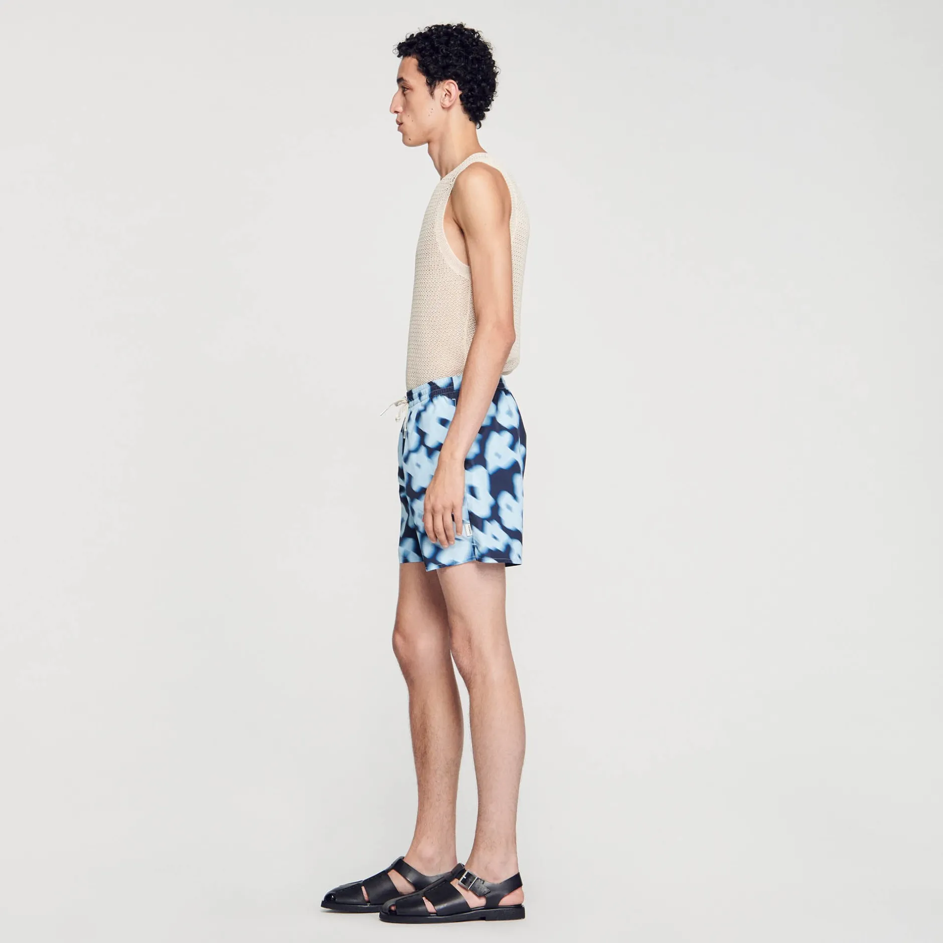 Homme SANDRO Maillot De Bain Imprimé Fleurs