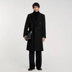 Homme SANDRO Manteau 3/4 Croisé