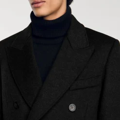 Homme SANDRO Manteau 3/4 Croisé