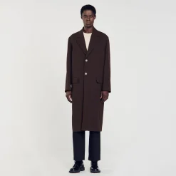 Homme SANDRO Manteau En Laine