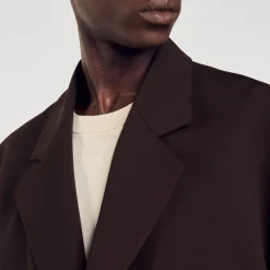 Homme SANDRO Manteau En Laine