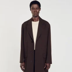Homme SANDRO Manteau En Laine