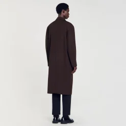 Homme SANDRO Manteau En Laine