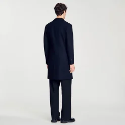 Homme SANDRO Manteau En Laine Et Cachemire