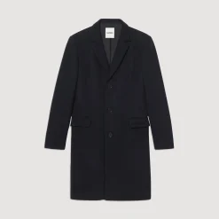 Homme SANDRO Manteau En Laine Et Cachemire