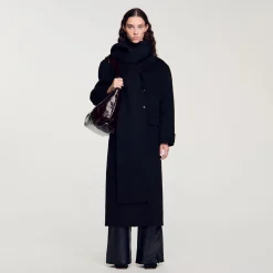 Femme SANDRO Manteau Oversize En Laine