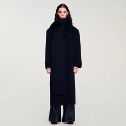 Femme SANDRO Manteau Oversize En Laine