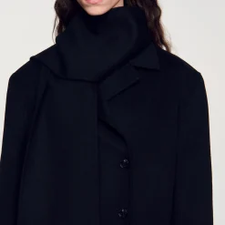 Femme SANDRO Manteau Oversize En Laine