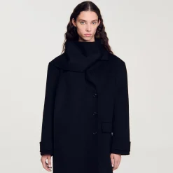 Femme SANDRO Manteau Oversize En Laine