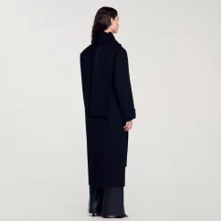 Femme SANDRO Manteau Oversize En Laine