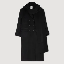 Femme SANDRO Manteau Oversize En Laine