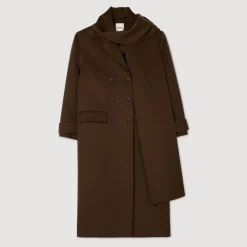 Femme SANDRO Manteau Oversize En Laine