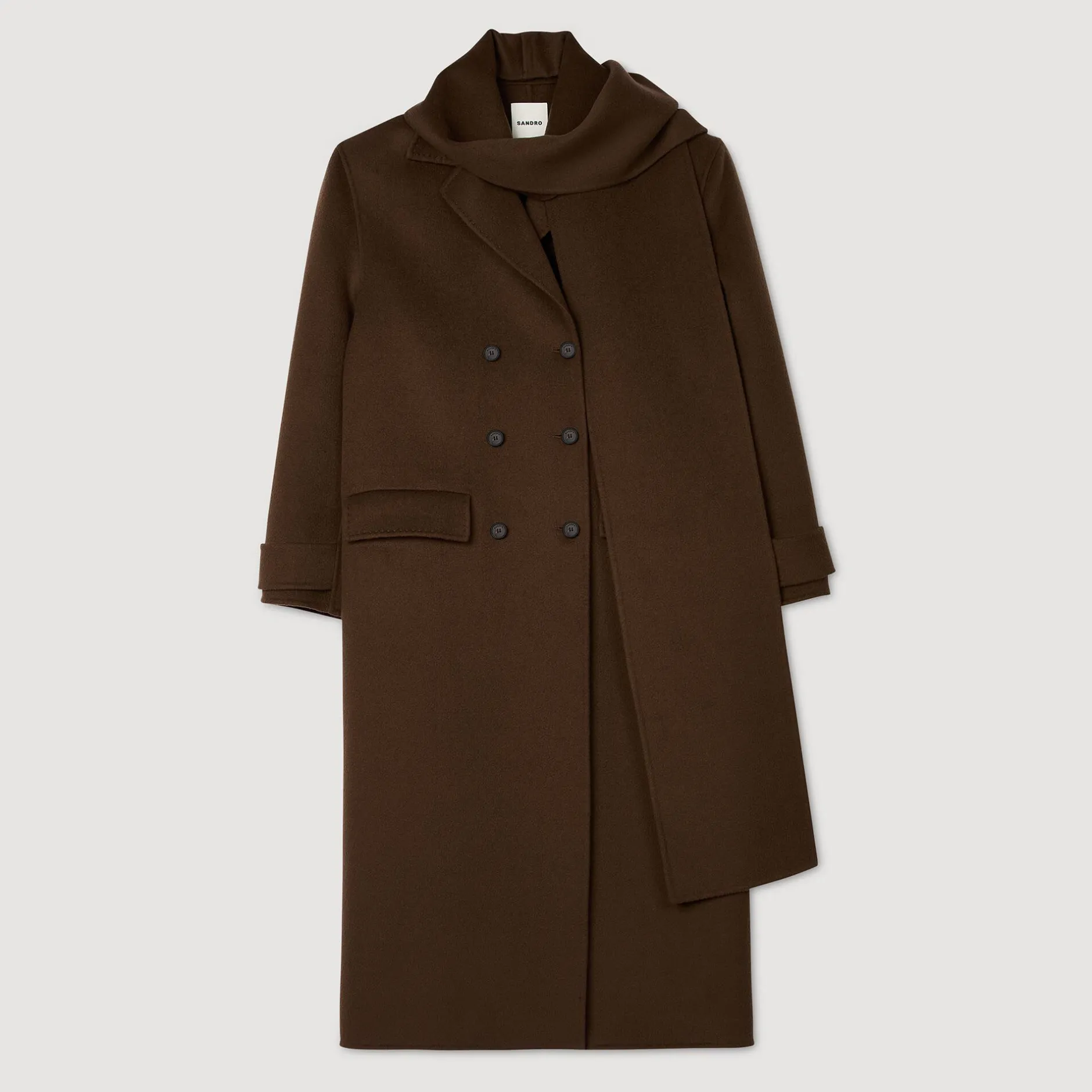 Femme SANDRO Manteau Oversize En Laine
