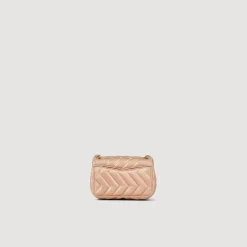 Femme SANDRO Mini Sac YZA En Cuir Irisé Matelassé