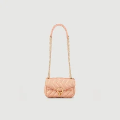 Femme SANDRO Mini Sac YZA En Cuir Irisé Matelassé