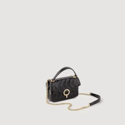 Femme SANDRO Mini Sac Yza En Cuir Lisse