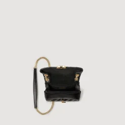 Femme SANDRO Mini Sac Yza En Cuir Lisse