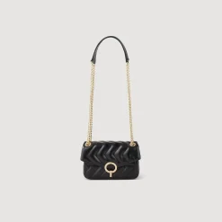 Femme SANDRO Mini Sac Yza En Cuir Lisse