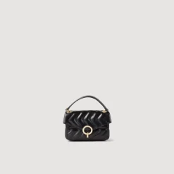 Femme SANDRO Mini Sac Yza En Cuir Lisse