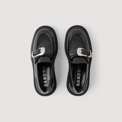 Femme SANDRO Mocassins En Cuir
