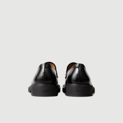 Homme SANDRO Mocassins En Cuir Glacé