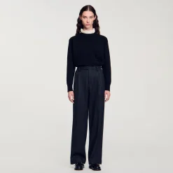Femme SANDRO Pantalon à Rayures