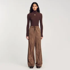 Femme SANDRO Pantalon à Rayures