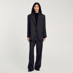Femme SANDRO Pantalon à Rayures