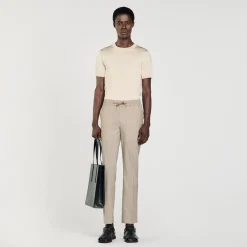 Homme SANDRO Pantalon à Taille élastiquée