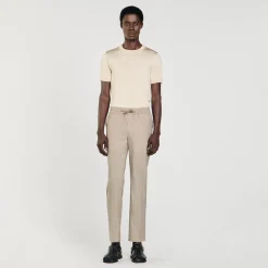 Homme SANDRO Pantalon à Taille élastiquée