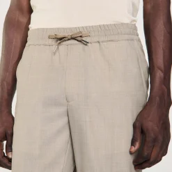 Homme SANDRO Pantalon à Taille élastiquée