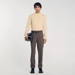 Homme SANDRO Pantalon à Taille élastiquée