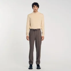 Homme SANDRO Pantalon à Taille élastiquée
