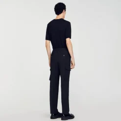 Homme SANDRO Pantalon Cargo élastiqué