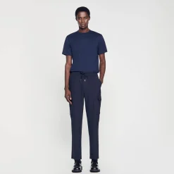 Homme SANDRO Pantalon Cargo élastiqué