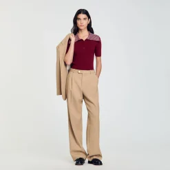 Femme SANDRO Pantalon De Costume