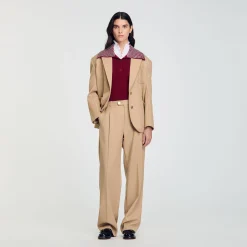 Femme SANDRO Pantalon De Costume