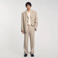 Homme SANDRO Pantalon De Costume