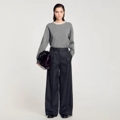 Femme SANDRO Pantalon De Costume à Carreaux