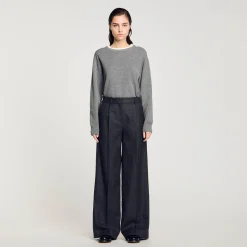 Femme SANDRO Pantalon De Costume à Carreaux