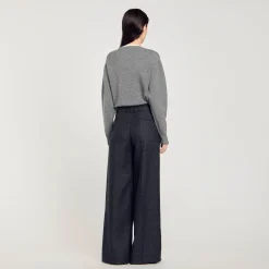 Femme SANDRO Pantalon De Costume à Carreaux