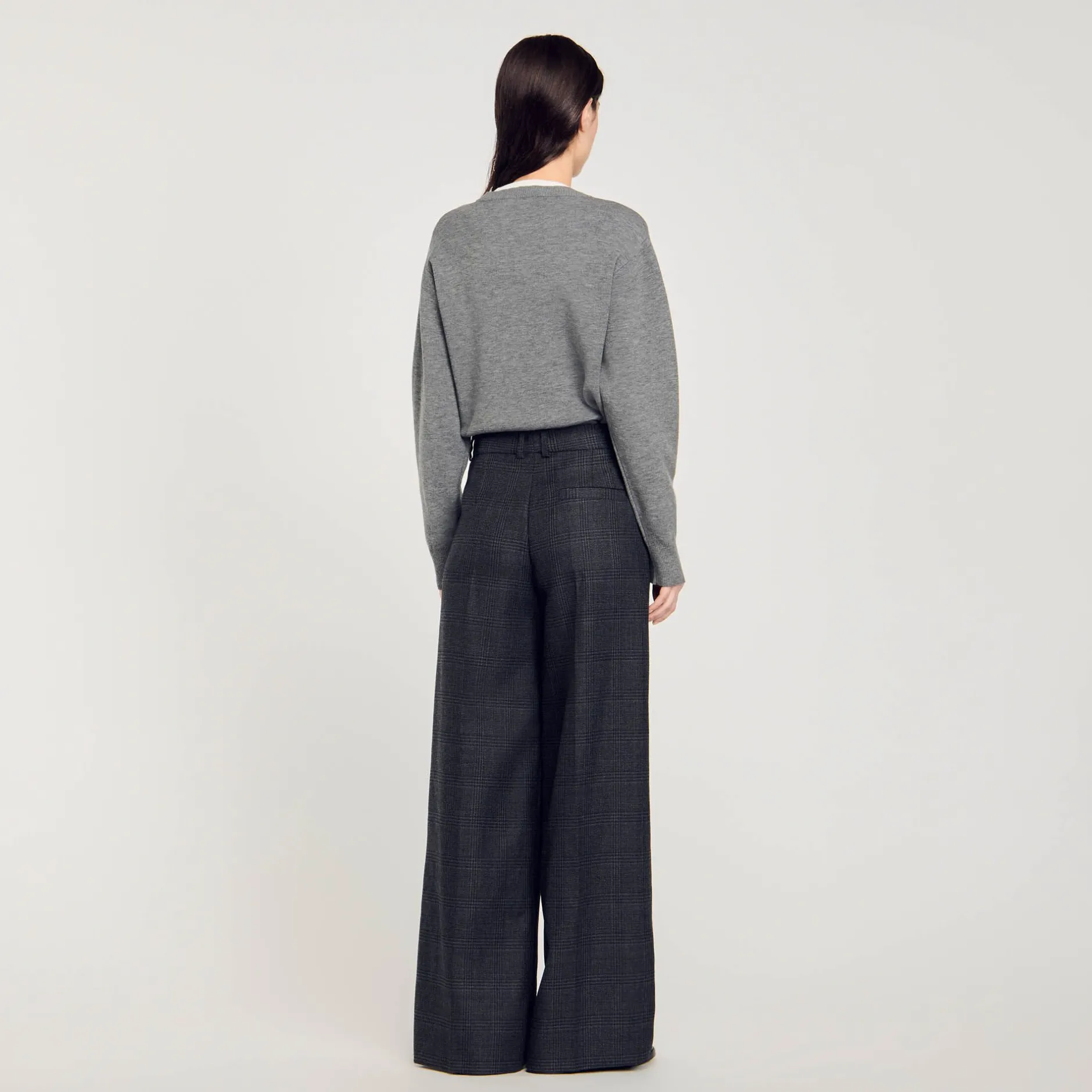 Femme SANDRO Pantalon De Costume à Carreaux