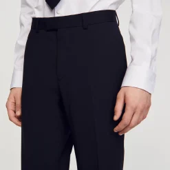 Homme SANDRO Pantalon De Costume à Coupe Classique