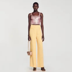 Femme SANDRO Pantalon De Costume à Pinces