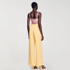 Femme SANDRO Pantalon De Costume à Pinces