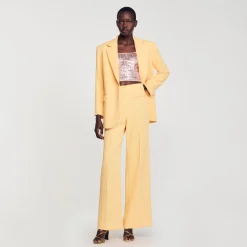 Femme SANDRO Pantalon De Costume à Pinces