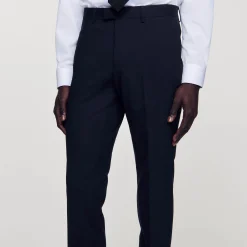 Homme SANDRO Pantalon De Costume Classique En Laine