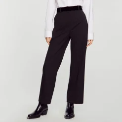 Femme SANDRO Pantalon De Costume Droit