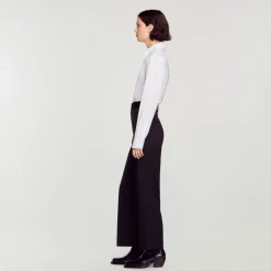 Femme SANDRO Pantalon De Costume Droit